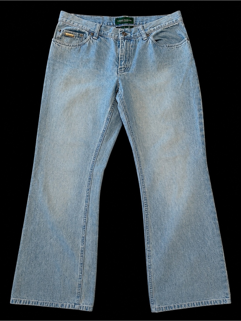 Lauren Jeans Co Ralph Lauren 8P Petite Bootcut Jeans Light Wash